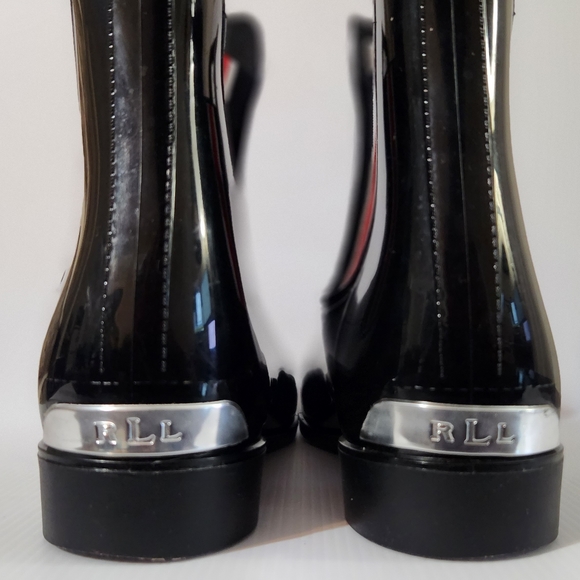 Ralph Lauren Rain Shoe (Ankle) Boot Blk 10B - Picture 2 of 10